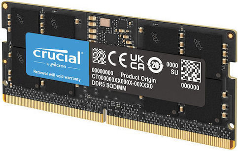 Crucial DDR5 με Module 1x8GB και Ταχύτητα 5600 για Laptop