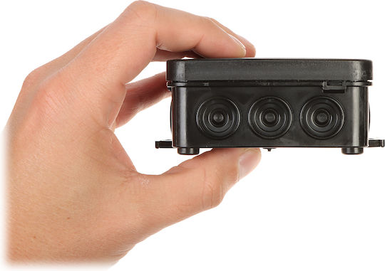 Elektro Plast Junction Box Outdoor Placement Branching IP55 in Black Colour 12 Pieces