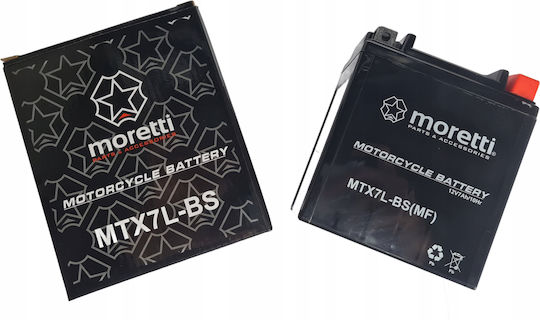 Baterie Agm Gel 12v Mtx7l-bs Moretti Calitate Superioară Pentru Motocicletă Scuter