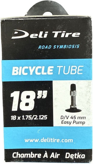 Cameră De Aer Pentru Anvelope De Bicicletă 18x1.75/2.125 Dv 45mm Cutie Deli