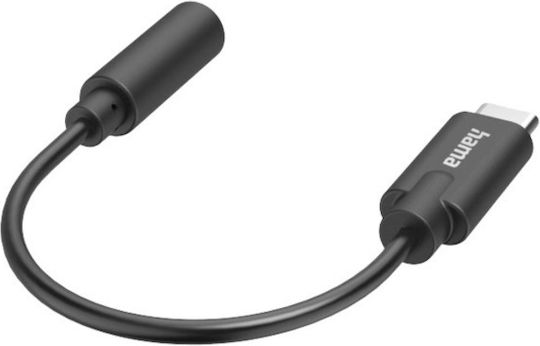 HAMA Конвертор USB-C мъжки към 3.5mm женски Черен 1бр 00200318