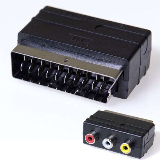 Osio Convertor RCA feminin în Scart masculin 1buc OSK-1170