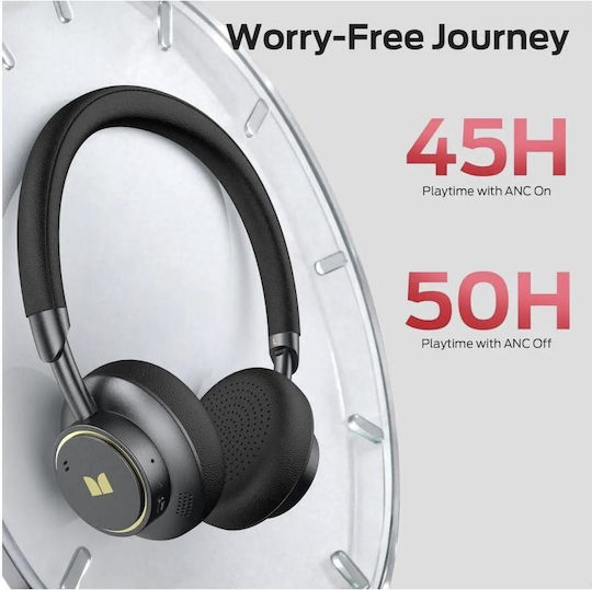 Monster N-Tune mini 02 Ασύρματα Bluetooth On Ear Ακουστικά με 50 ώρες Λειτουργίας Μαύρα