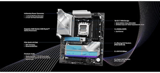 ASRock X870 LiveMixer WiFi Motherboard ATX με AMD AM5 Socket
