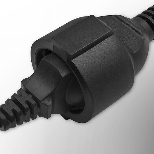 Qoltec IEC C14 - IEC 320 / IEC C14 Cable 0.15m Black (53907)