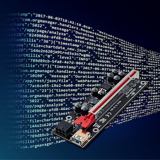 Qoltec Pci-e 1x To 16x Riser Usb 3.0 Ver 009s Plus Sata Pci-e 6 Pin