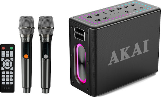 Akai Proffesional Ηχείο Karaoke με Ασύρματα Μικρόφωνα ABTSW-120 Μαύρο