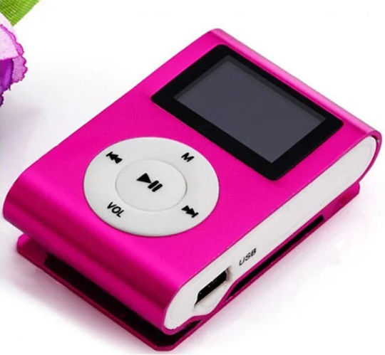 EZRA MP3-2 MP3-Spieler mit Display LCD Rosa