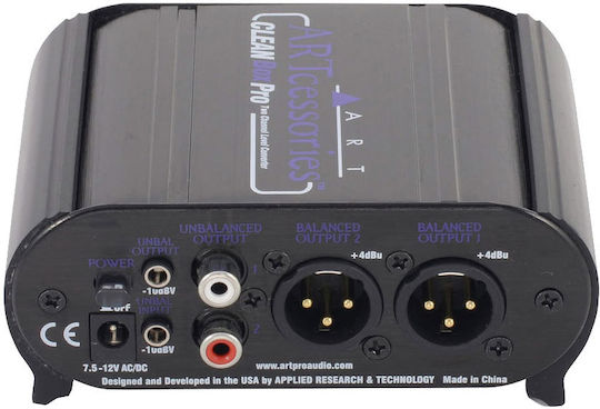 ART Pro Audio Clean Box Pro Ενεργό DI Box 2 Καναλιών με Τροφοδοσία Ρεύματος