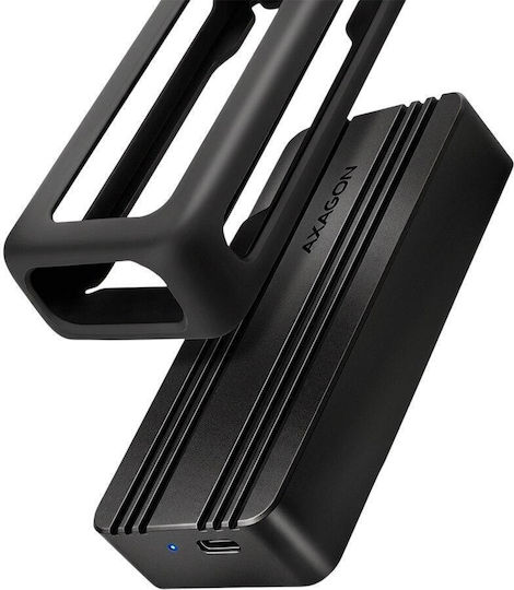 Axagon External Ssd Enclosure Eem2-40g Armored Usb4 M.2 Nvme Black 104x50x20mm