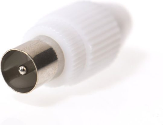 Osio OCK-2009 Plug Coaxial male Whitr (OCK-2009)
