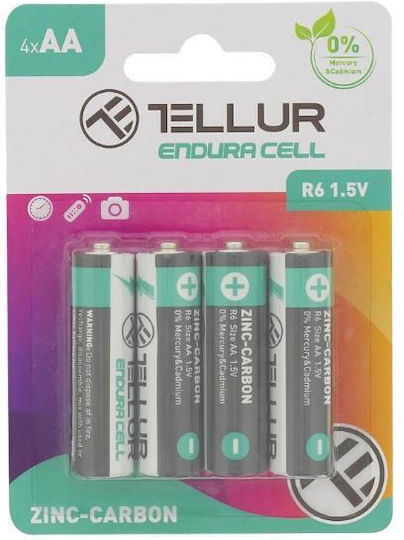 Tellur Endura Zinkbatterie AA R6 1,5V 4er Pack