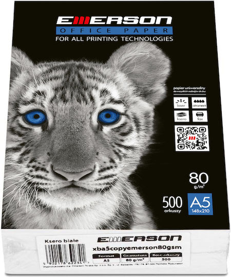 Emerson Photocopier Paper Tiger 80g 500 Sheets A5