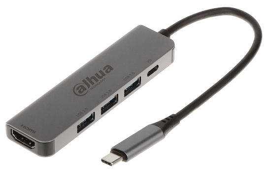 Dahua DH-TC35 USB-C Docking Station with HDMI 4K PD Gray