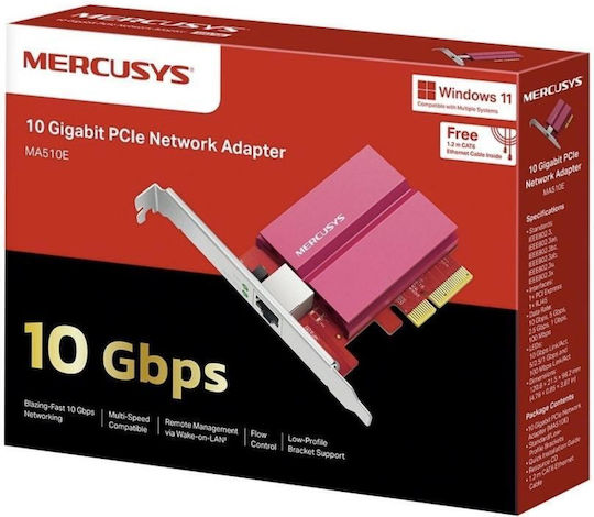 Mercusys 10-Gigabit Netzwerkkarte Ma510e