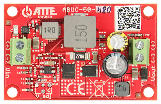Atte Power ATTE DC/DC 10-30V DC In 48V DC Out 50W (ASUC-50-480-OF)