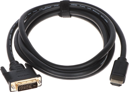 Unitek 2m DVI-D male to HDMI male Cable Black (C1271BK-2M)