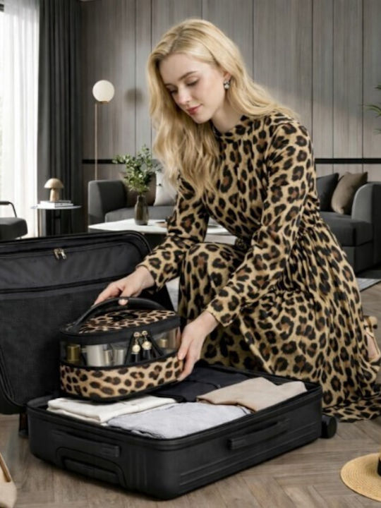 Jetbags Rz11136-27 Νεσεσέρ Καλλυντικών Ταξιδιού Leopard Makeup Organizer Μεγάλης Χωρητικότητας 21.5x21.5x12.5cm Jetbags Rz11136-27 Νεσεσέρ Καλλυντικών Ταξιδιού Leopard Makeup Organizer Μεγάλης Χωρητικότητας 21.5x21.5x12.5cm