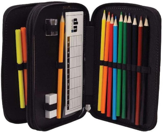 Back Me Up Pencil Case with 2 Compartments Red