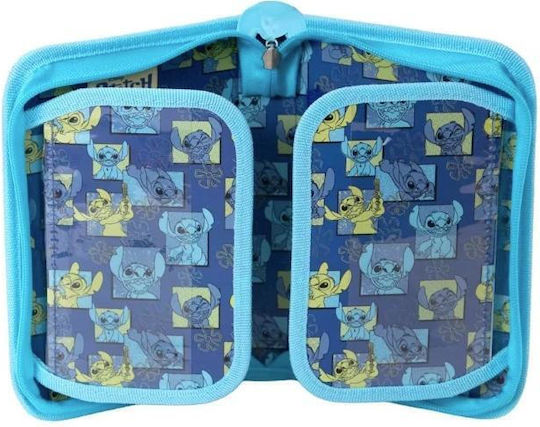 Disney Stitch Κασετίνα Γεμάτη Μπλε