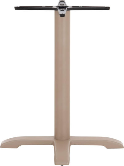 Freebox Table Stand Cast Iron Cappuccino 62x62x72cm