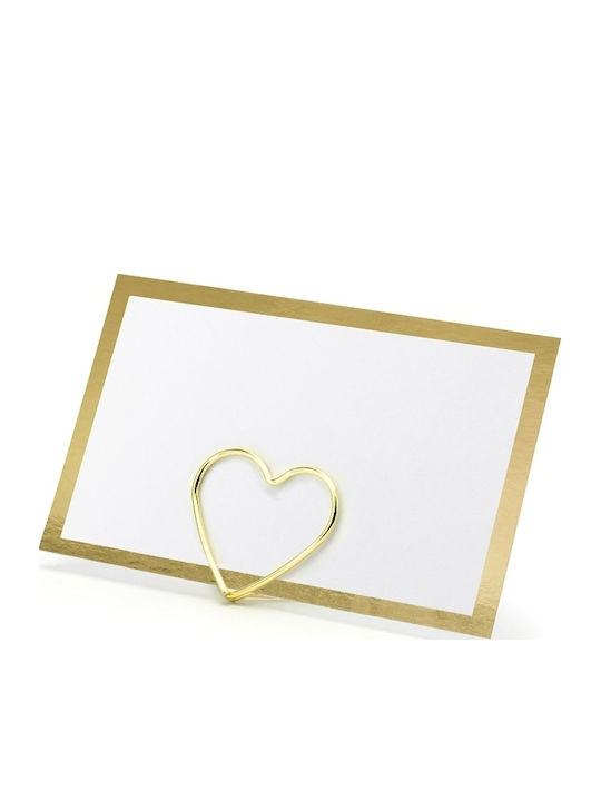Table Place Cards Gold Frame 9.5x5.5cm 10pcs
