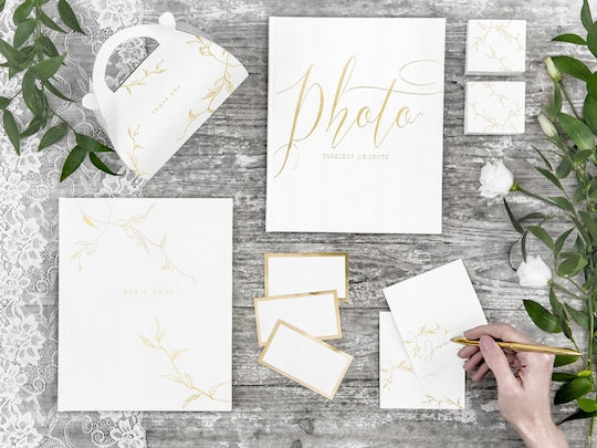 Table Place Cards Gold Frame 9.5x5.5cm 10pcs