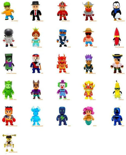 Just Toys Series 3 Stumble Guys Swamp Troll Mr Business Oni Watermelon Guy +1 Surprise For Age 3+ (Miscellaneous Designs)