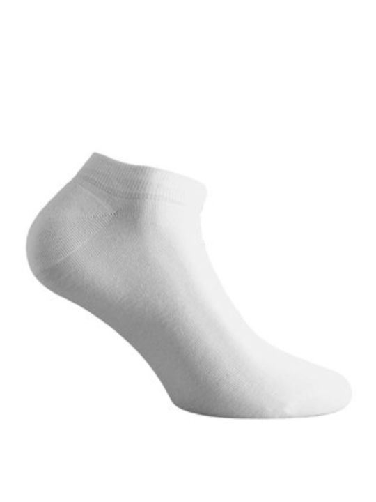 Walk Men's Solid Color Socks White