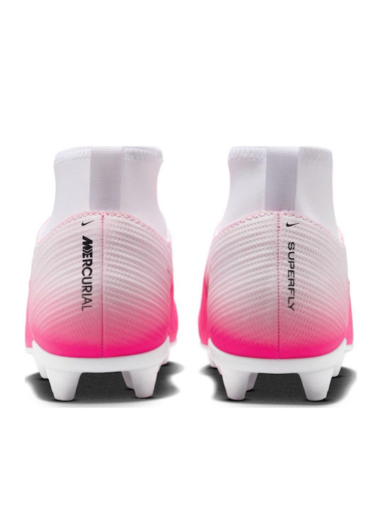 Kids Soccer Cleats with Molded Outsole Fuchsia