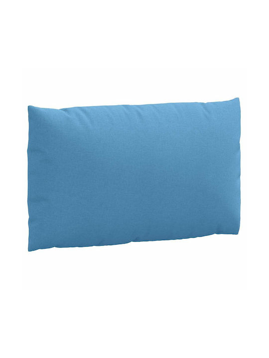 vidaXL Bench Cushion for Pallet with Backrest Melange Blue 2 Pieces
