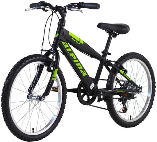 Alpina 20" Kids' Mountain Bike Black