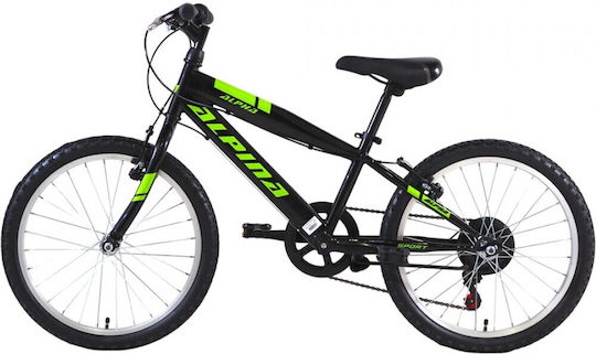Alpina 20" Kids' Mountain Bike Black