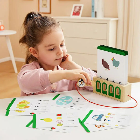 Ξύλινο Εκπαιδευτικό Παιχνίδι Logical Key Game Expert Montessori Play Top Bright +3 Ετών