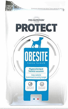 Flatazor Protect Obesite 2kg Trockenfutter ohne Getreide für erwachsene Hunde mit Türkei, Huhn, Ente und Schweinefleisch