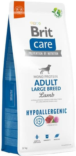Brit Care Adult Large Breed 3kg Hrană Uscată fără Cereale pentru Câini Adulţi de Rase Mari cu Miel și Orez