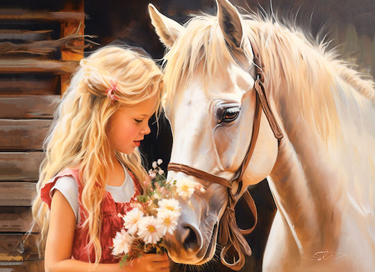 Kids Puzzle Friend Horse for 7+ years+ Years 200pcs Castorland