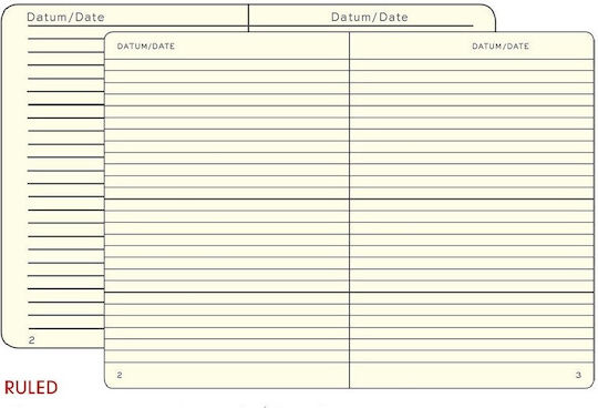 Leuchtturm1917 Σημειωματάριο A6 Ριγέ με Σκληρό Εξώφυλλο Κίτρινο