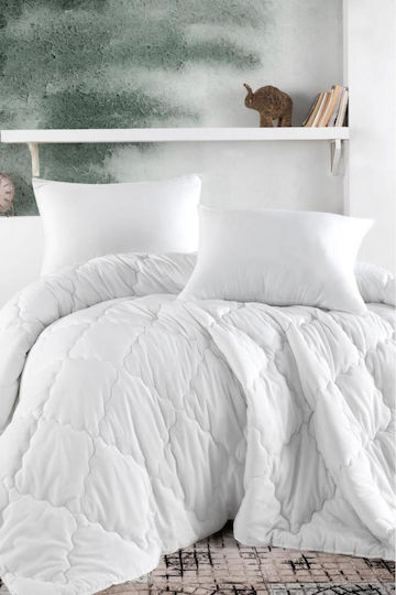 SteweHome Set Quilt Double Size 195x215cm White