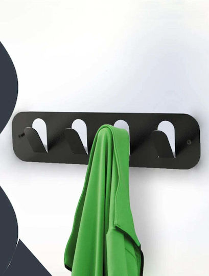 SteweHome Agățătoare Metalică cu 4 Compartimente 40x10x10cm SteweHome Agățătoare Metalică cu 4 Compartimente 40x10x10cm