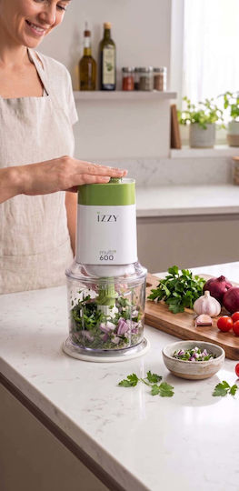 Izzy Multi+ 600 Πολυκόπτης Multi 600W με Δοχείο 600ml Πράσινος