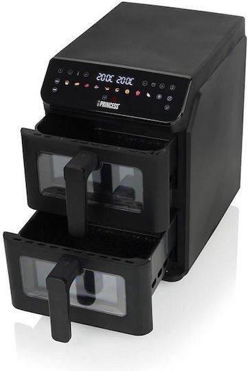 Princess Air Fryer με Wi-Fi & Διπλό Αποσπώμενο Κάδο 11.2lt Μαύρο 0118249001001