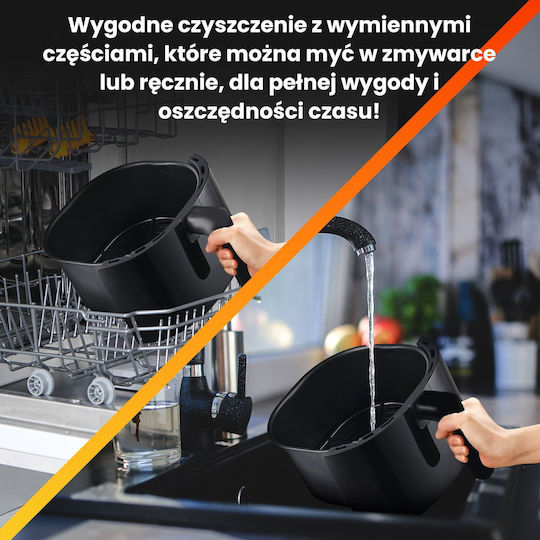 Extralink Heißluftfritteuse mit Wi-Fi 5,2 l Schwarz