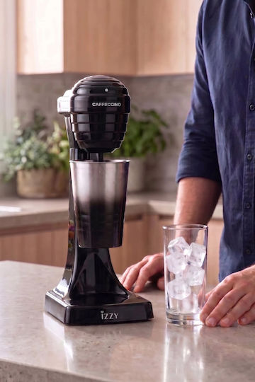 Izzy Caffeccino F-120 Milk Frother Tabletop 120W with 2 Speed Level Black