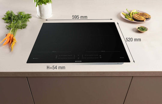 Gorenje Smart Induction Autonomous Cooktop With Lock Mode 59.5x52cm