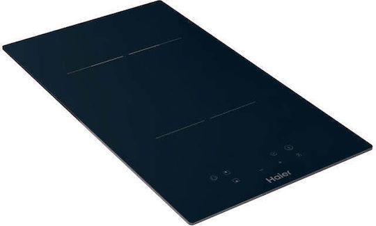 Haier HAH 32 DCC Smart Domino Ceramic Autonomous Cooktop 28.8x52cm Black Glass