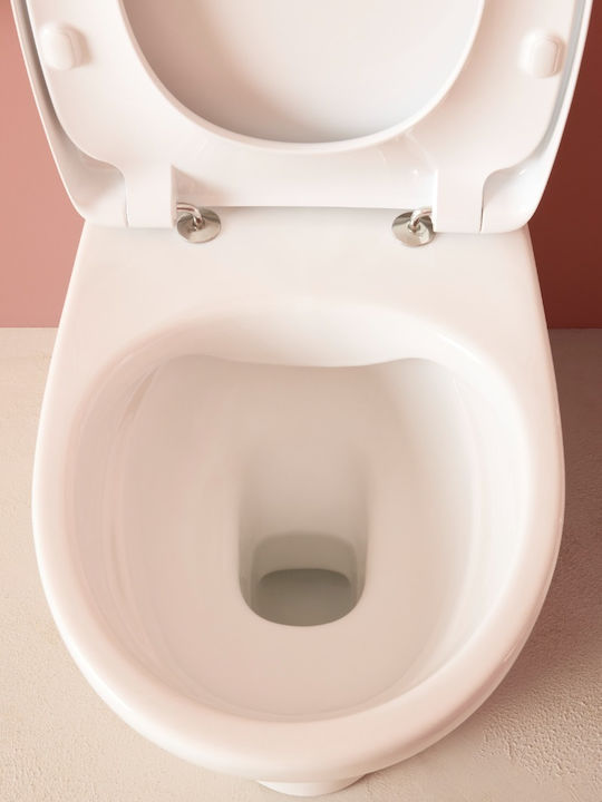 Victoria A342V03000 Stand-WC Rimless Ohne Deckel & Abdeckung Weiße