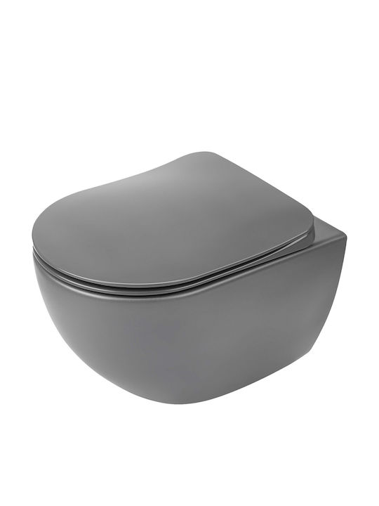 Deante Wandhängende Toilette Rimless Graue 5907650820505