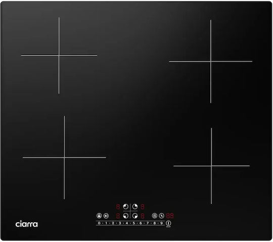 Ciarra Autonomous Natural Gas Cooktop 74x51cm
