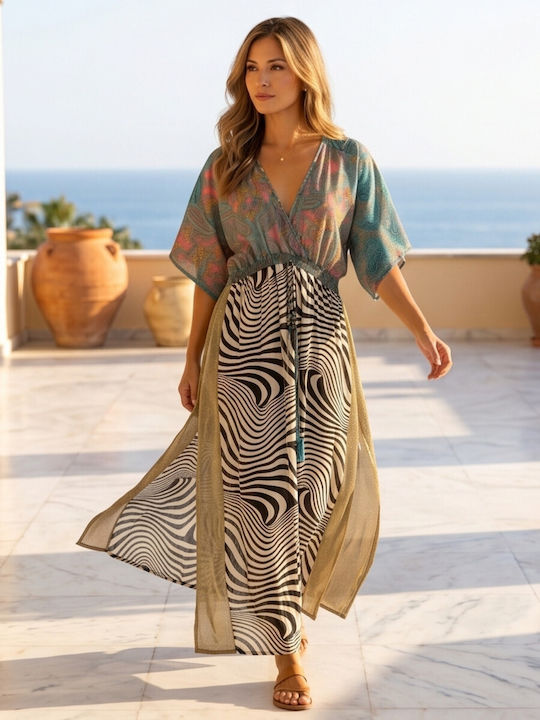 Sommer Maxi Abendkleid Türkis